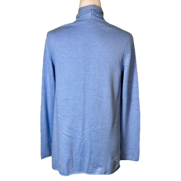 Lilly Pulitzer Women’s Coastal Chic Light Blue Open Front Cozy Cardigan Size Med - Picture 3 of 9